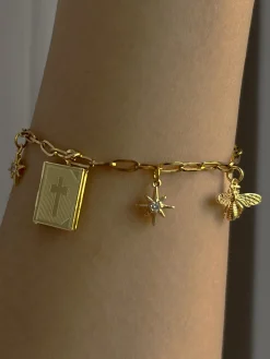 Journey Charm Bracelet - Book Locket, Starburst, Bee