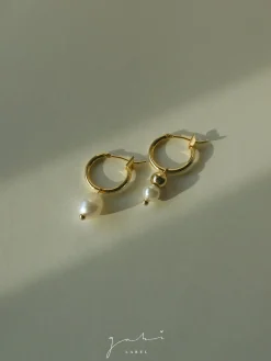 Little Pearls Mismatched Hoops