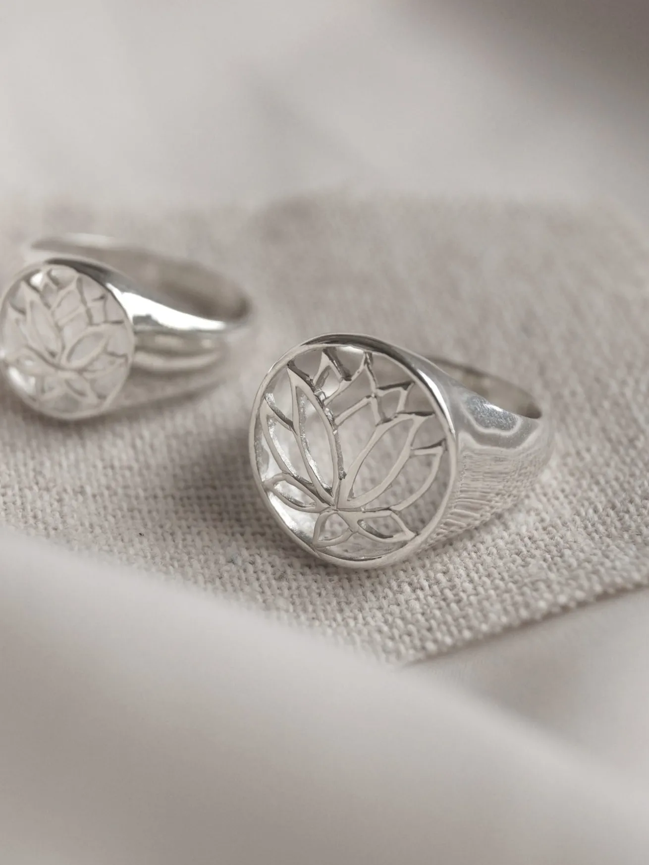LOTUS Signet Ring - Small // GABI EXCLUSIVE