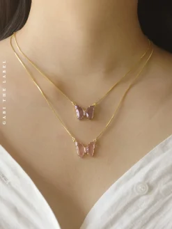 LOVEDAY Necklace - Purple *Gold-plated