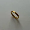 Matte Essential Gold Ring - 3mm