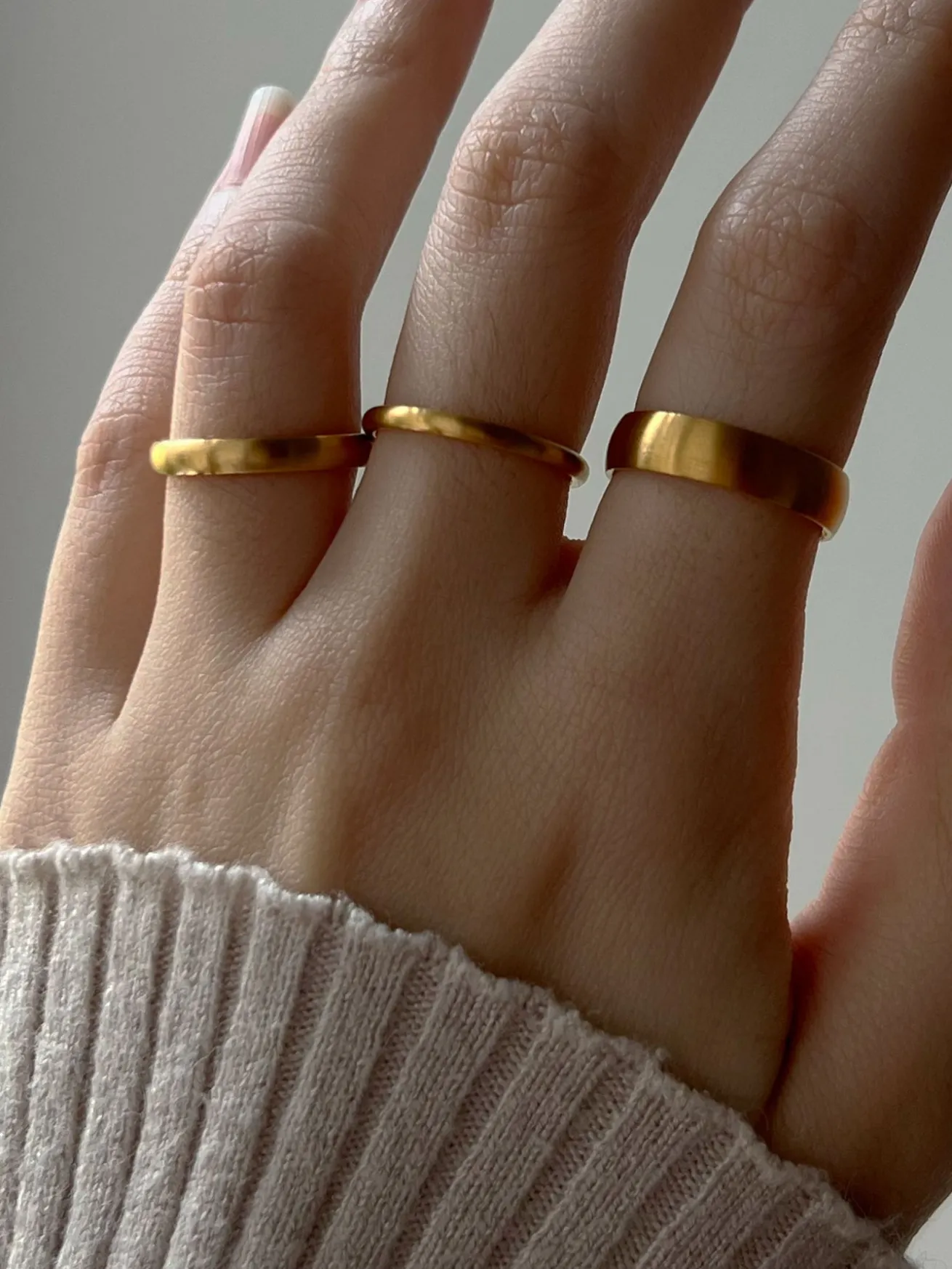 Matte Essential Gold Ring - 5mm
