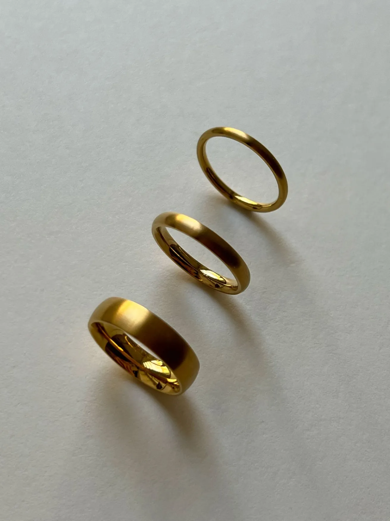 Matte Essential Gold Ring - 5mm