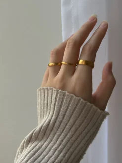 Matte Essential Gold Ring - 3mm