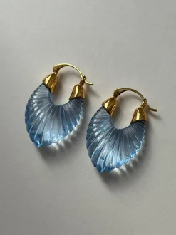 Mirage Glacial Hoops - Dreamy Blue