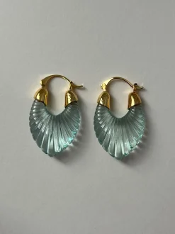 Mirage Glacial Hoops - Turquoise Lake