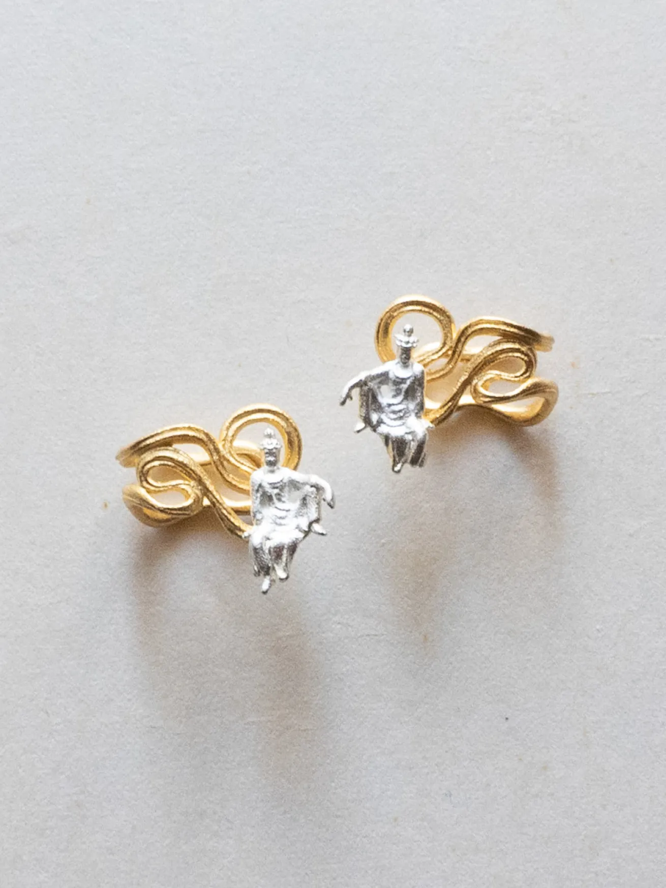 Nirvana Ear Cuff - Silver Buddha