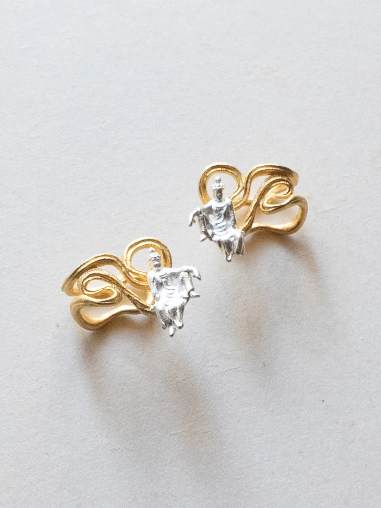Nirvana Ear Cuff - Silver Buddha