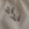 OAHU Butterfly Earrings - Silver *Platinum-plated S925 Earposts