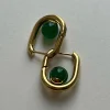 Oval Hoops - Malachite/Green