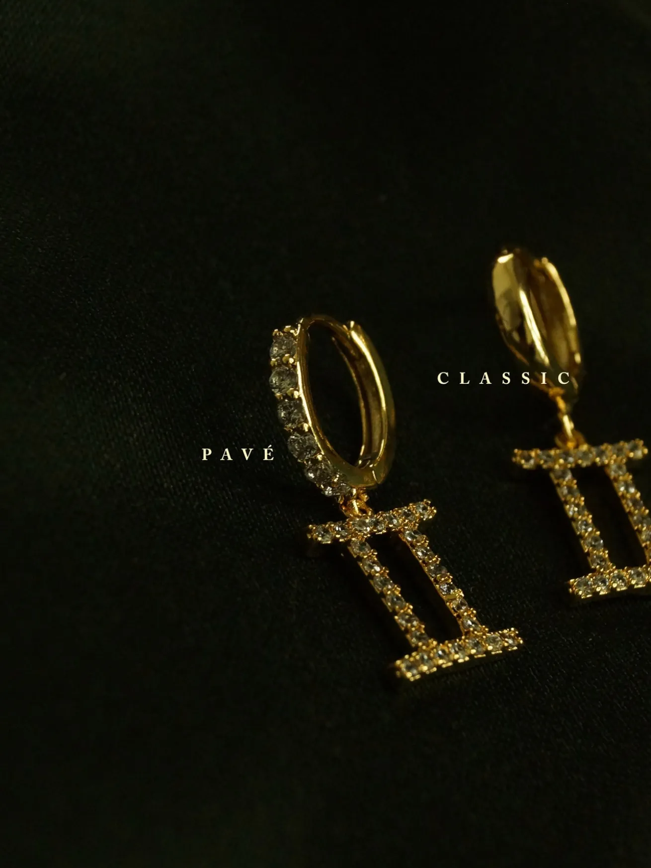 Pavé Sparkle Horoscope Huggies *18k Gold-plated