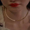 Pearl and Gold Duality Necklace