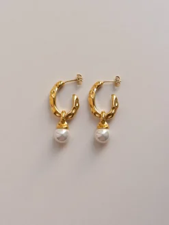 Pearl Drop Earrings - Gold