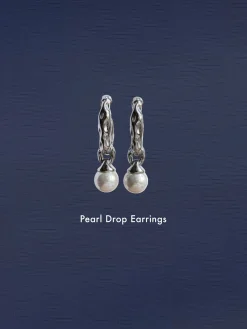 Pearl Drop Earrings - Gold