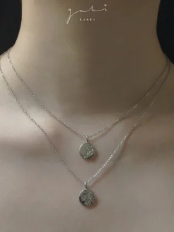 Peony Pendant Necklace - Silver