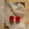 Petit Cher (Cherry) Earrings *Gold-plated stems
