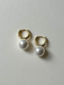 Petite Moria Pearl Hoops