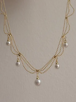 Princess Pearl Curtain Necklace