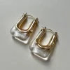Rectangular Hoops - Clear