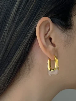 Rectangular Hoops - Clear