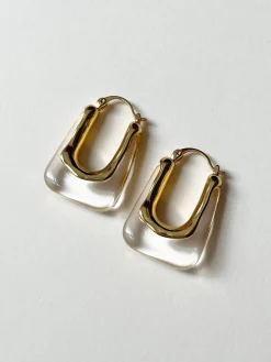 Rectangular Hoops - Clear