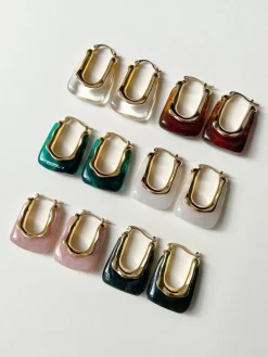 Rectangular Hoops - Clear
