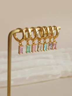 REVERIE Huggies - Aqua *18K Gold-plated