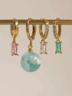 REVERIE Huggies - Clear *18K Gold-plated
