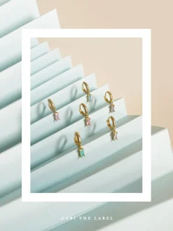 REVERIE Huggies - Clear *18K Gold-plated