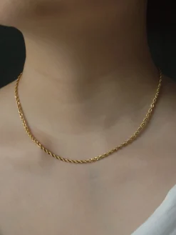 Rope Necklace - Thin *18K Gold-plated Stainless Steel