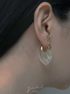 Sculptural Hoops - Clear