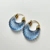 Sculptural Hoops Maxi - Blue