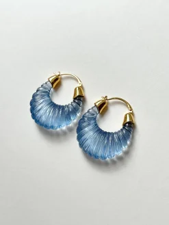 Sculptural Hoops Maxi - Blue