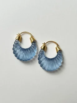 Sculptural Hoops Maxi - Blue