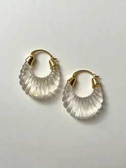Sculptural Hoops Maxi - Clear