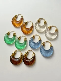 Sculptural Hoops Maxi - Clear