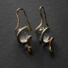 Serpent Orb Earrings - Clear