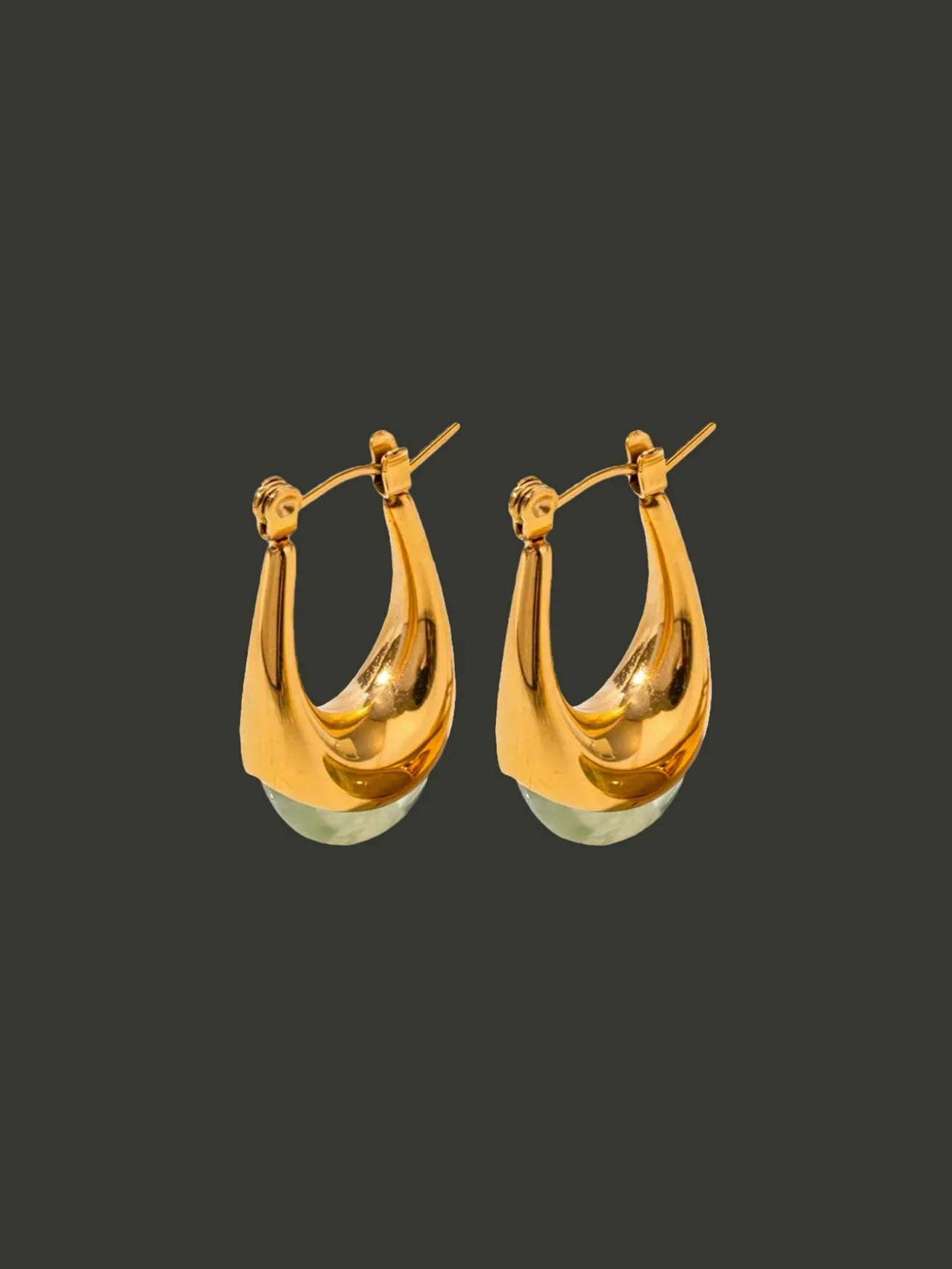 Silver Lucite Hoops - Elixir