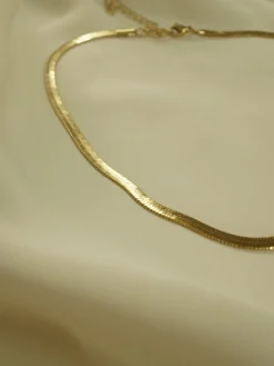 Snake Chain Necklace *18K Gold-plated Stainless Steel