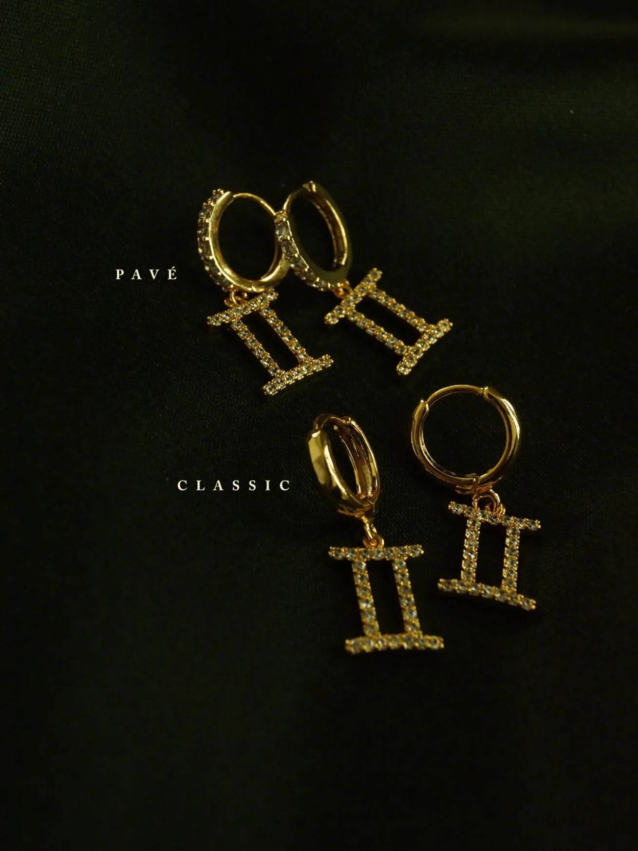 Sparkle Horoscope Huggies *18k Gold-plated