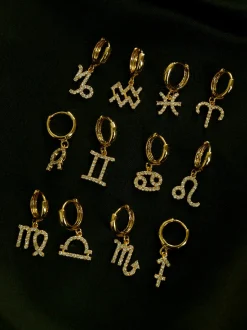 Sparkle Horoscope Huggies *18k Gold-plated