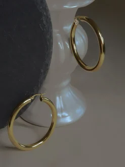 Stainless Steel Chunky Hoops - Large