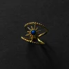 Starburst Stone Ring - Gold