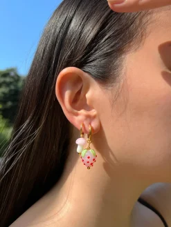 Strawberry Hoops - Pink