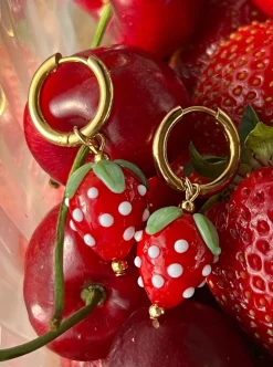 Strawberry Hoops - Red
