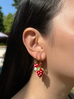 Strawberry Hoops - Red