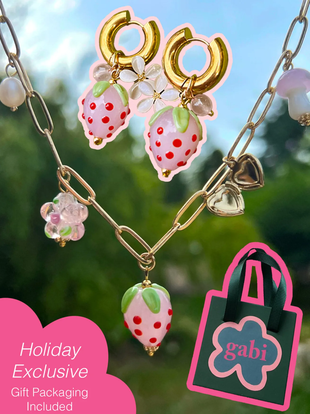 Super STRAWBERRY MILKSHAKE Gift Set - Pink