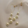 SUYIN Pearl Earrings *Gold-plated