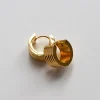 Textured Gold Huggies