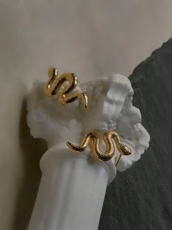 Textured Snake Earstuds